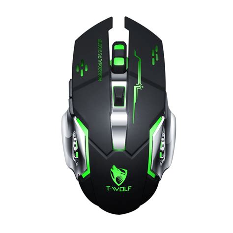 T Wolf Q13b Wireless Gaming Mouse 24g Bluetooth Dual Mode Wireless Bulid In Rechargable Battery 240