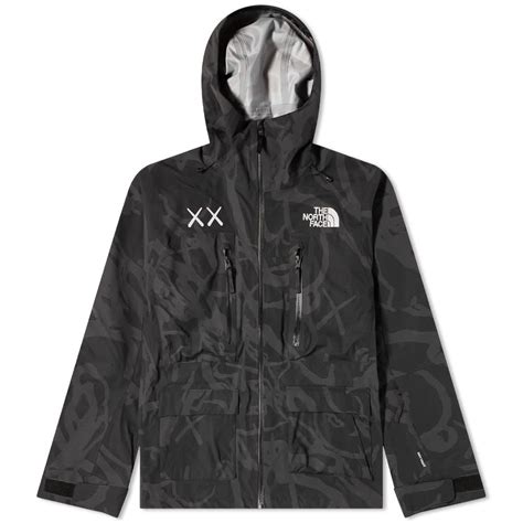 The North Face Xx Kaws Freeride Jacket Tnf Black Dragline Print End Se