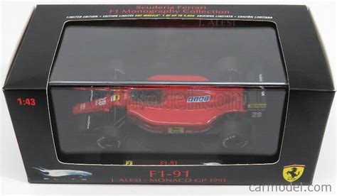 Mattel Hot Wheels T Scala Ferrari F F N Gp Montecarlo J Alesi Red