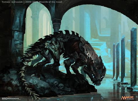 Undercity Necrolisk MtG Art From Guilds Of Ravnica Set By Tomasz