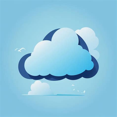 Premium Ai Image Animation Style Vector Illustration Of Cloud Flat