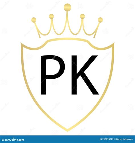 Design De Logotipo De Letra De Pk Estilo Simples Ilustra O Do