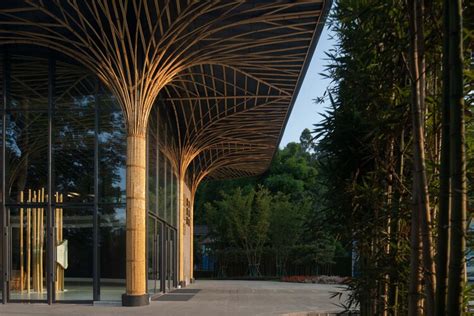 Qionglai Bamboo Pavilion Uno Architects Archdaily