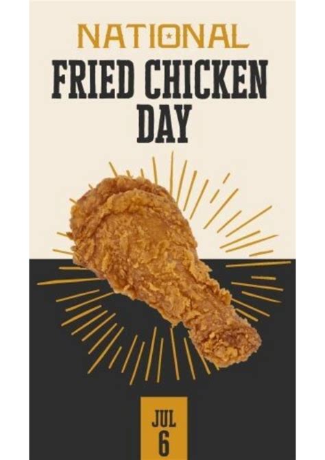 Copy Of National Fried Chicken Day Postermywall