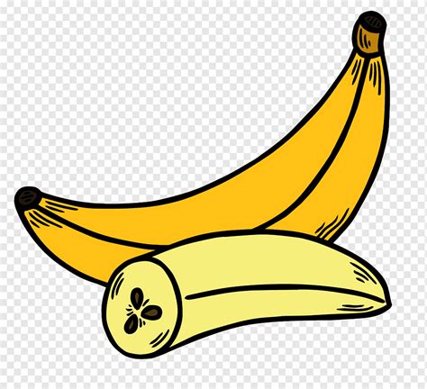 Banana Fruit Line Art Png PNGWing