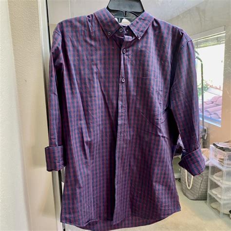 Mens Beverly Hills Polo Club Plaid Long Sleeve... - Depop