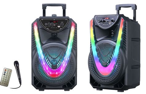 Fully Amplified Portable 2500 Watts Peak Power 8” Speaker Top Tech Audio