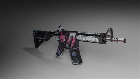 3d File Csgocs2 M4a4 Neo Noir Model 🎲 ・3d Printable Model To Download