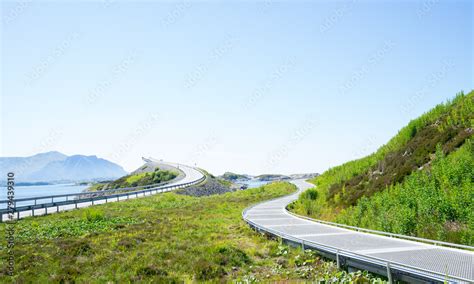 The Atlantic Ocean Road Also Known As Atlanterhavsvegen Or