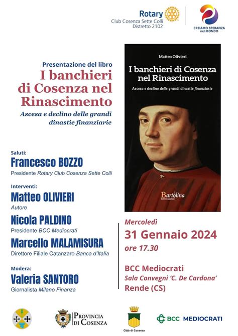 A Rende La Presentazione Del Libro I Banchieri Di Cosenza Nel