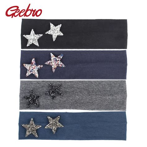 Geebro New Hair Headbands For Girls Summer Fashion Girls Double Stars