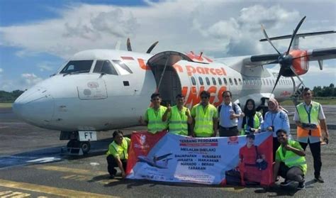 Penerbangan Perdana Wings Air Dari Balikpapan Menuju Melak Pihak