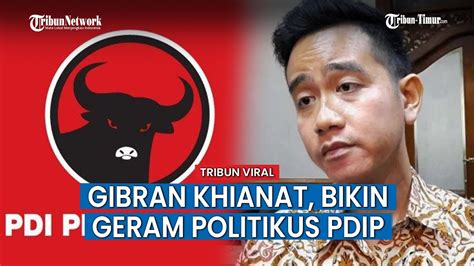 Gibran Berkhianat Pilih Prabowo Kader PDIP Kecewa Berat Ke Anak Jokowi