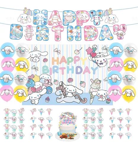 Kit De Decoraci N De Fiestas Cinnamoroll Cumplea Os Pcs Meses Sin