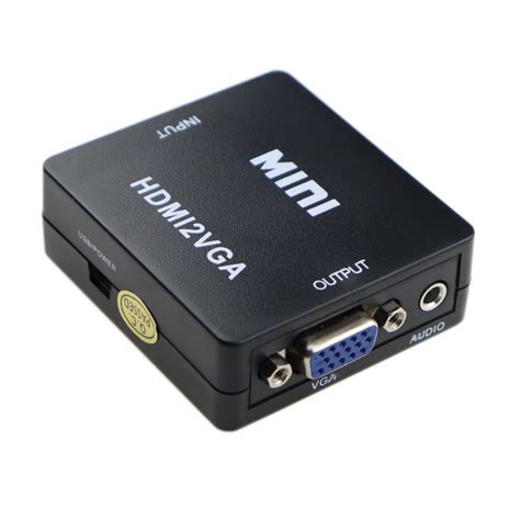 Mini Conversor De Hdmi Para Vga A Dio V Deo Lojacctv A Sua