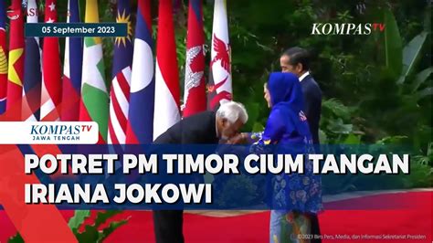 Potret PM Timor Leste Xanana Cium Tangan Iriana Jokowi YouTube