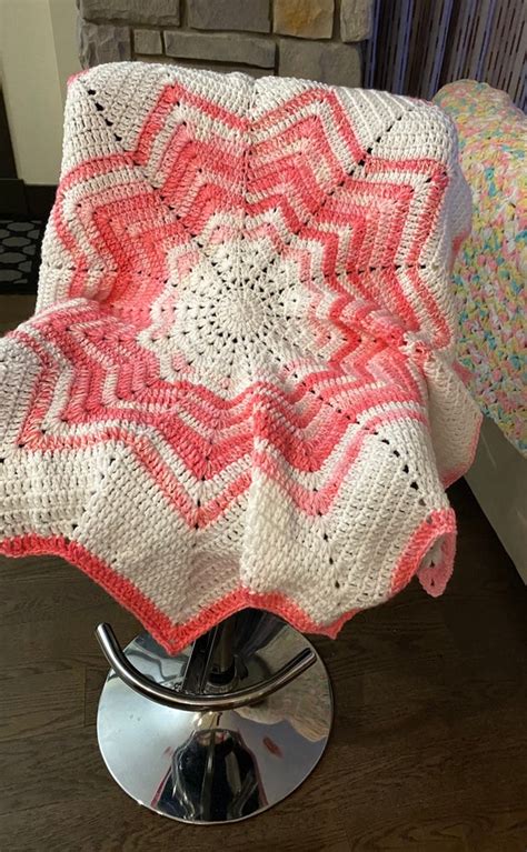 Crochet 12 Point Star Baby Blanket HandcraftdLuv Inc