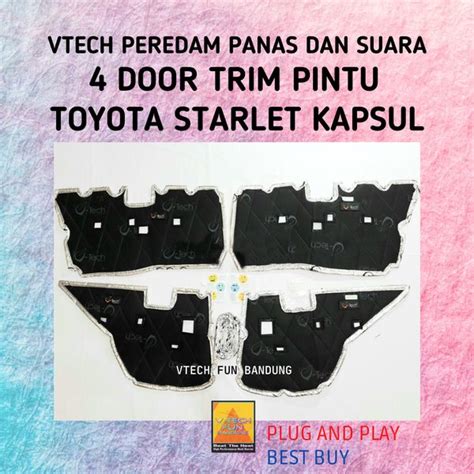 Jual Peredam Suara Akustik 4 Door Trim Pintu Samping Toyota Starlet