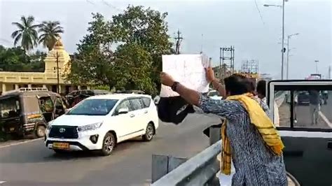 Odisha 5T Secretary VK Pandian Faces Black Flag Protest In Bhadrak