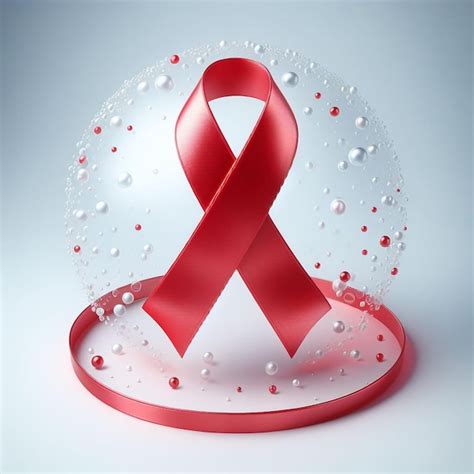 Hyper realisitc arte vectorial icono de cinta roja símbolo de cáncer