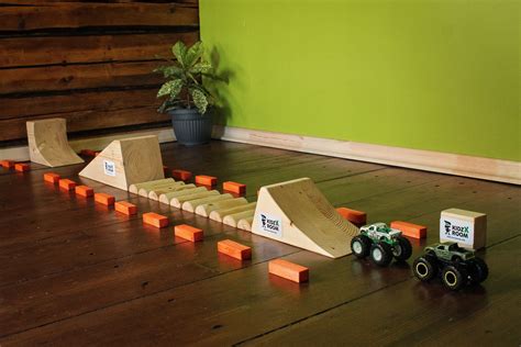 Hot Wheels Monster Jam Wooden Monster Truck Racing Track Etsy In 2022