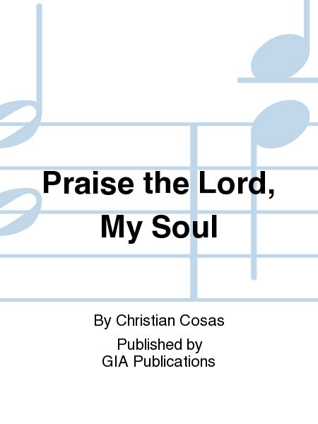 Praise The Lord My Soul 4 Part Sheet Music Sheet Music Plus