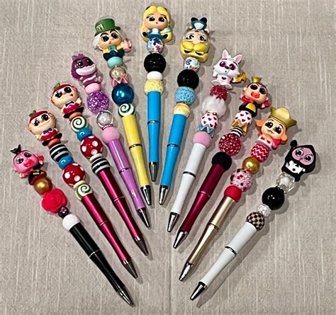 Disney Alice In Wonderland Inspired Autograph Pen Beaded Ballpoint Pen