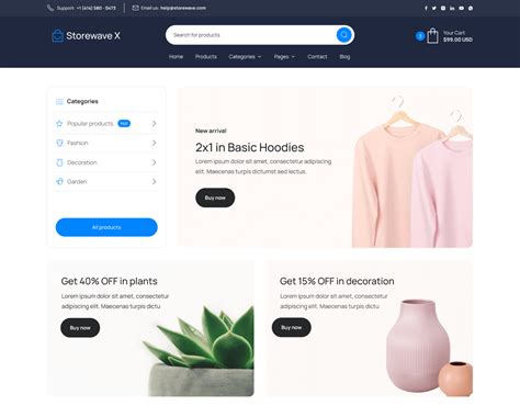 Storewave X Webflow Ecommerce Website Template