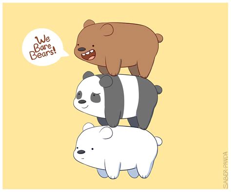 Download Grizzly Panda And Ice Bear Form The Clique We Bare Bears