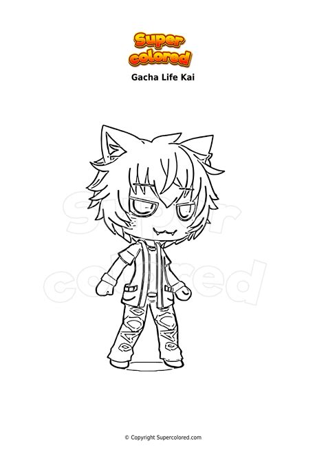 Coloriage Gacha Life Kai Supercolored The Best Porn Website