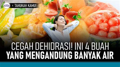 Bosan Minum Air Putih Hidrasi Tubuh Dengan 4 Buah Tinggi Kandungan Air