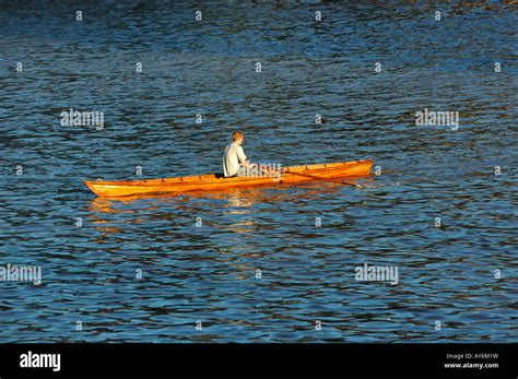 Rowing In The Docks Of The Old Port Of Buenos Aires In Puerto Madero