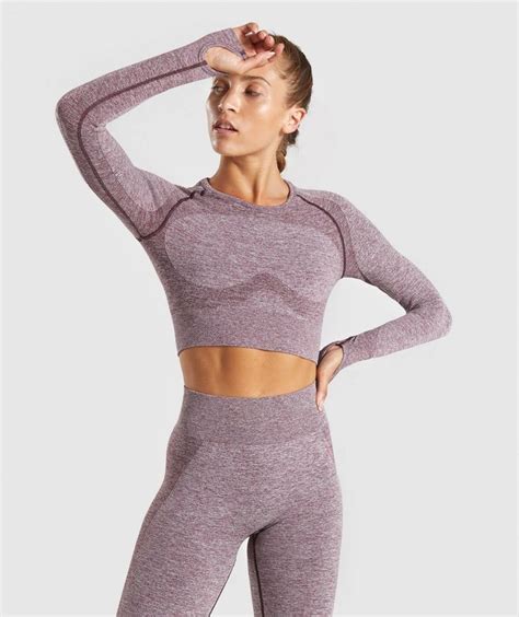 Womens Flex Collection Fitness And Gym Wear Gymshark Cropped Tops