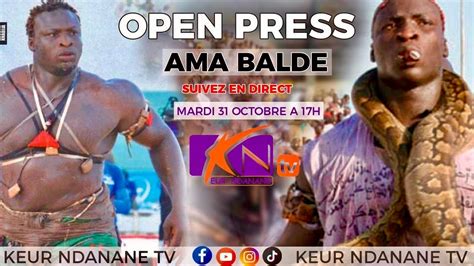 Direct Open Presse Ama Bald Au Stade Alassane Djigo De Pikine Youtube