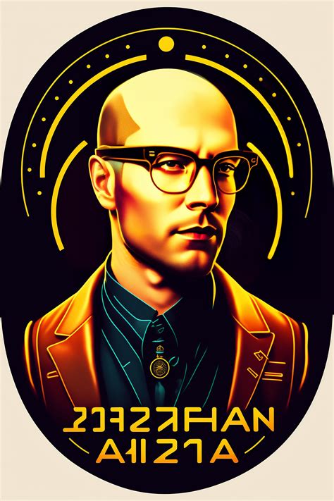 Lexica Bald Man With Glasses Vectorized Futuristic Vintage Medium