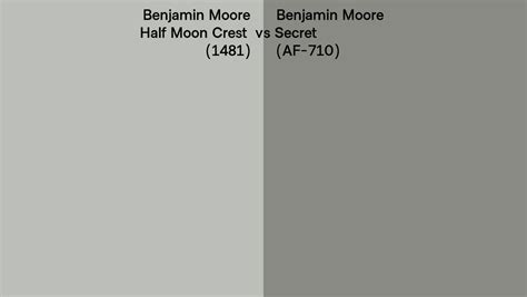 Benjamin Moore Half Moon Crest Vs Secret Side By Side Comparison