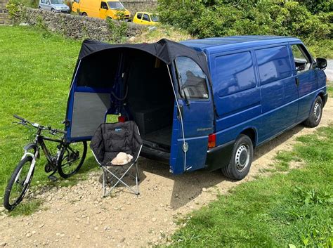 Campervan Awnings Barn Door And Railsail Vw T4 T5t6 Trafic Vivaro Kiravans