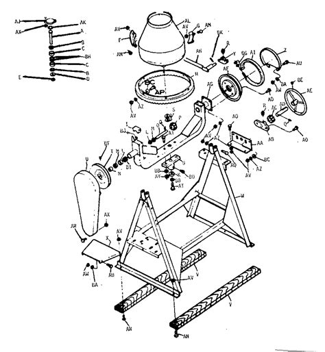 Cement Mixer Parts Diagram