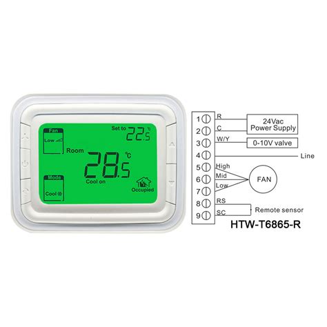 Modulating Valve 0 10v Proportion Control Room Thermostat T6865 Fan