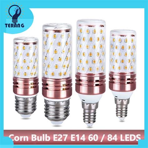 Jual Lampu Bohlam Led 12w 3warna Fiting E14 E27 Corn Hias Gantung