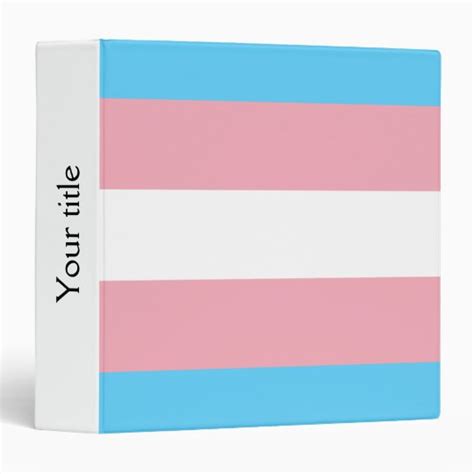 Transgender Pride Flag Binder