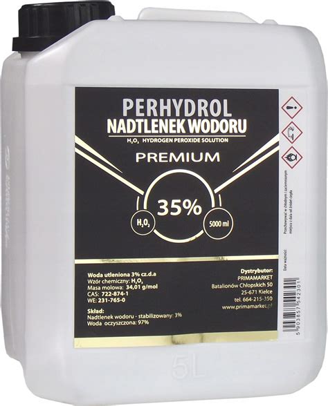 Drobne Akcesoria Medyczne Primamarket Nadtlenek Wodoru 35 Perhydrol 5L