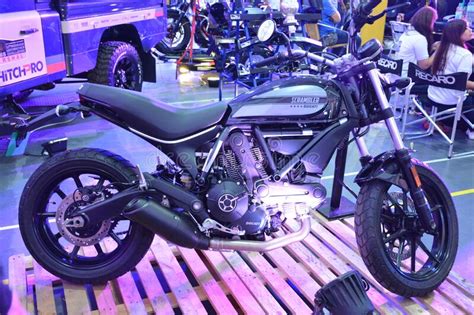 Ducati Scrambler Motorcycle At Ride Ph Motorcycle Show In Pasig