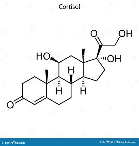 Skeletal Formula Steroid Molecule Stock Photography | CartoonDealer.com ...