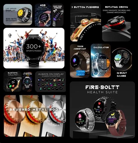 Fire Boltt Invincible Plus Smartwatch With Bluetooth Calling Inch