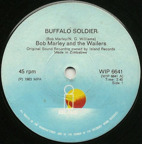 Bob Marley And The Wailers Buffalo Soldier 1983 Vinyl Discogs