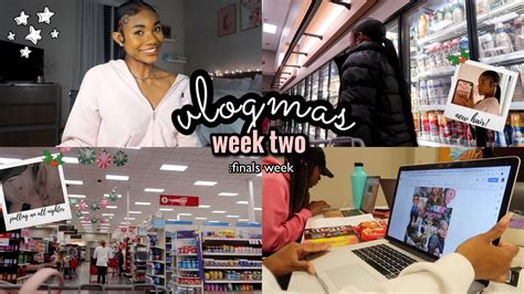 Vlogmas Week Finals Week New Hair Youtube