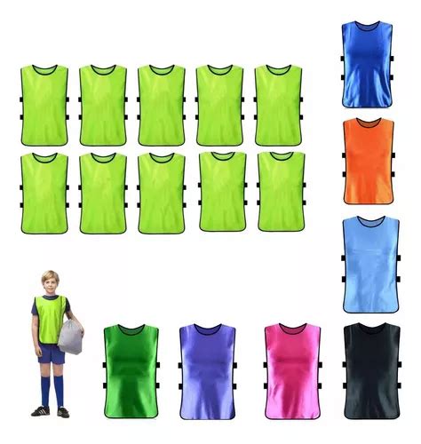 Pack X10 Petos Deportivos Talla Xl Chalecos Adultos Deporte Cuotas