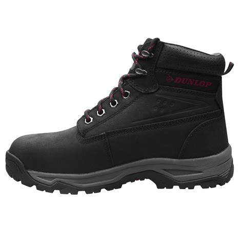 Dunlop Womens On Site Safety Boots Lace Up Padded Ankle Collar ...