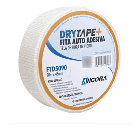 Fita Telada Drywal Autoadesiva Fibra De Vidro 90mx48mm MercadoLivre